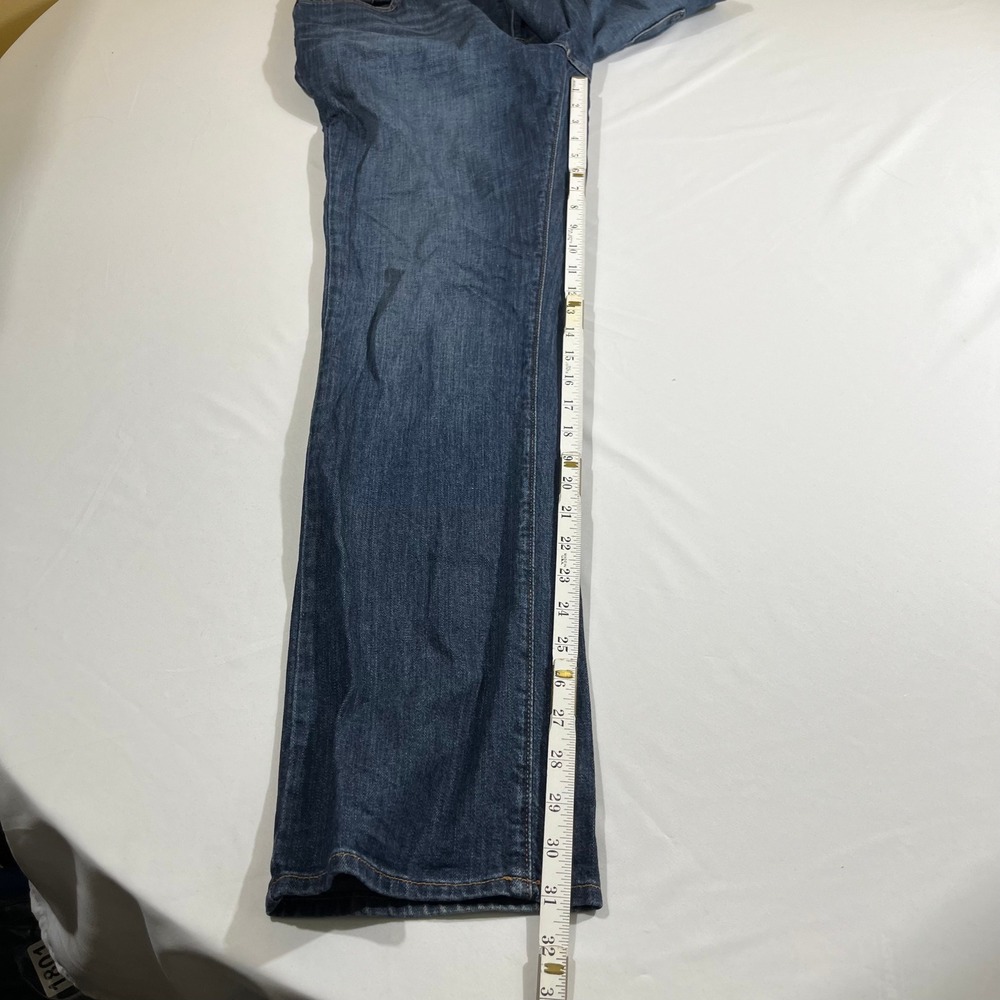 L.L.Bean Favorite Fit Jeans Women 12 MT Blue Straight Leg Medium Wash 292220 - Picture 9 of 13